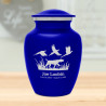 Hunting Dog Sharing Urn - Midnight Blue