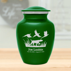 Hunting Dog Sharing Urn - Shamrock Green