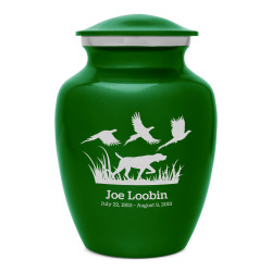 Hunting Dog Sharing Urn - Shamrock Green