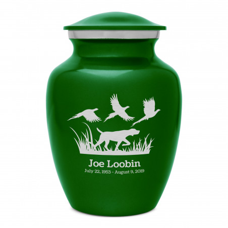 Hunting Dog Sharing Urn - Shamrock Green