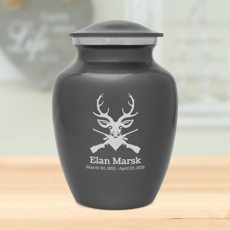Deer Hunter Sharing Urn - Gunmetal Gray