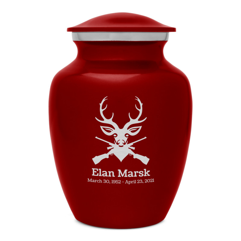 Deer Hunter Sharing Urn - Ruby Red