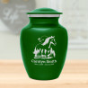 Horse Landscape Sharing Urn - Shamrock Green