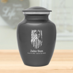 Patriotic Eagle Sharing Urn - Gunmetal Gray