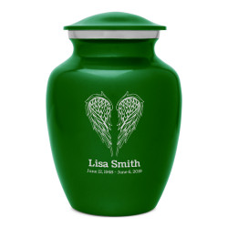 Angel Wings Sharing Urn - Shamrock Green