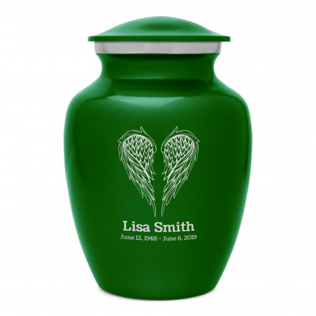 Angel Wings Sharing Urn - Shamrock Green