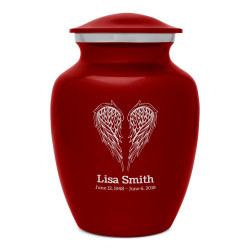 Angel Wings Sharing Urn - Ruby Red
