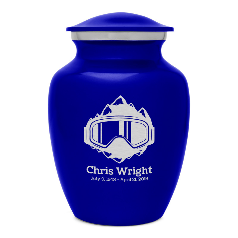 Snow Goggles Sharing Urn - Midnight Blue