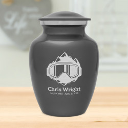 Snow Goggles Sharing Urn - Gunmetal Gray