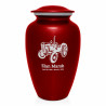 Classic Tractor Cremation Urn - Ruby Red