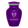 Angel Wings Keepsake Urn - Purple Luster