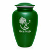 Mermaid Cremation Urn - Shamrock Green