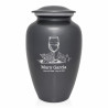 Wine Cremation Urn - Gunmetal Gray