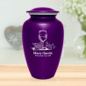 Wine Cremation Urn - Purple Luster