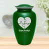 Autism Puzzle Cremation Urn - Shamrock Green