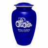 Modern Tractor Cremation Urn - Midnight Blue