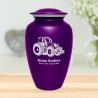 Modern Tractor Cremation Urn - Purple Luster