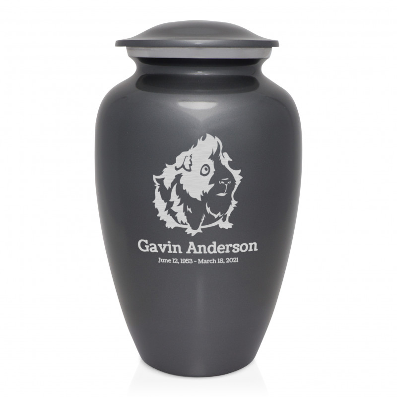 Guinea Pig Cremation Urn - Gunmetal Gray