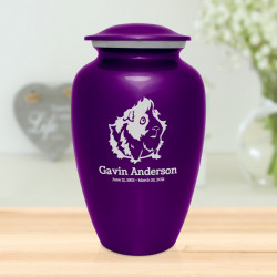 Guinea Pig Cremation Urn - Purple Luster