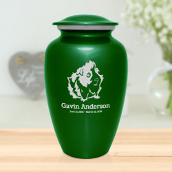 Guinea Pig Cremation Urn - Shamrock Green