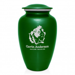 Guinea Pig Cremation Urn - Shamrock Green
