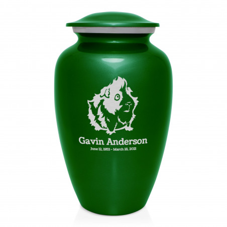 Guinea Pig Cremation Urn - Shamrock Green