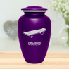 Skateboard Cremation Urn - Purple Luster