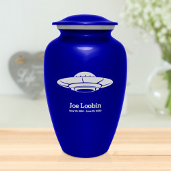 UFO Cremation Urn - Midnight Blue