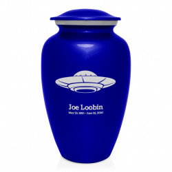 UFO Cremation Urn - Midnight Blue