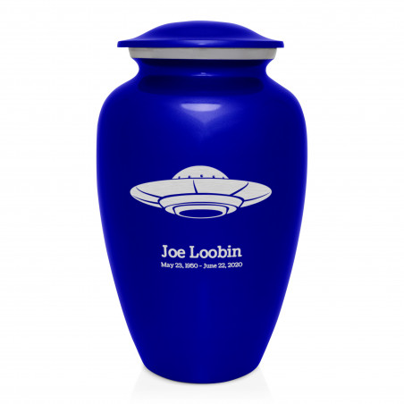 UFO Cremation Urn - Midnight Blue