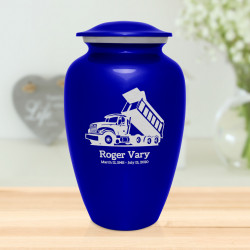 Dump Truck Cremation Urn - Midnight Blue