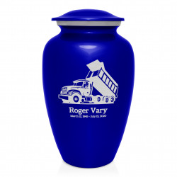 Dump Truck Cremation Urn - Midnight Blue