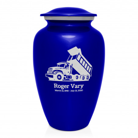Dump Truck Cremation Urn - Midnight Blue