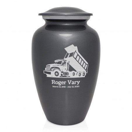 Dump Truck Cremation Urn - Gunmetal Gray
