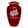 Riding Lawn Mower Cremation Urn - Ruby Red