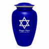 Star of David Cremation Urn - Midnight Blue