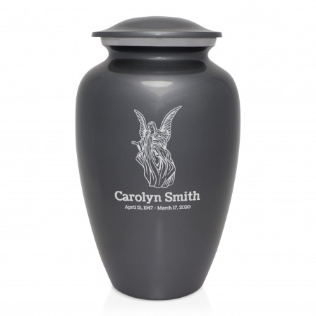 Angel Cremation Urn - Gunmetal Gray