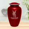 Angel Cremation Urn - Ruby Red