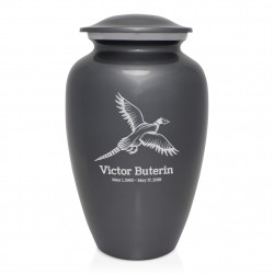 Pheasant Cremation Urn - Gunmetal Gray