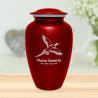 Pheasant Cremation Urn - Ruby Red