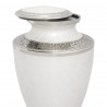 Radiant White Cremation Urn