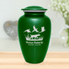 Hunting Dog Cremation Urn - Shamrock Green