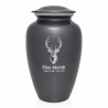 Deer Bust Cremation Urn - Gunmetal Gray