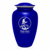 Snowboard Cremation Urn - Midnight Blue