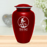 Snowboard Cremation Urn - Ruby Red