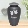 Pirate Flag Cremation Urn - Gunmetal Gray