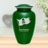 Pirate Flag Cremation Urn - Shamrock Green