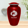 Snow Goggles Cremation Urn - Ruby Red