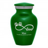Keepsake Infinite Love Pet Cremation Urn - Shamrock Green