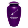 Acoustic Guitar Cremation Urn - Purple Luster
